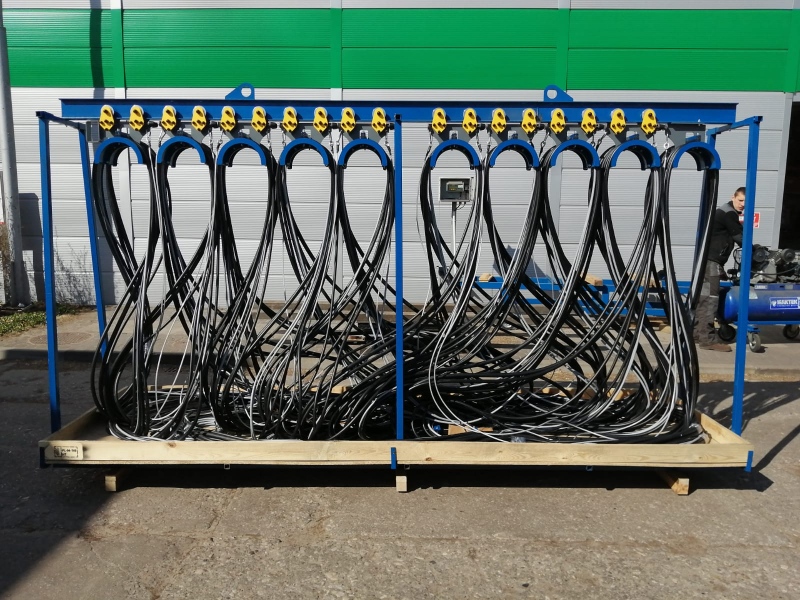 Cable trolleys, festoon system