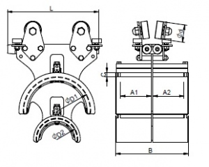 Wozek kablowy RD80 rysunek