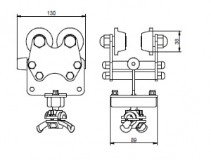 wozek CT-RD10-130-38 rysunek