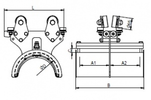 Wozek kablowy RD60 rysunek Wozek kablowy RD60 rysunek